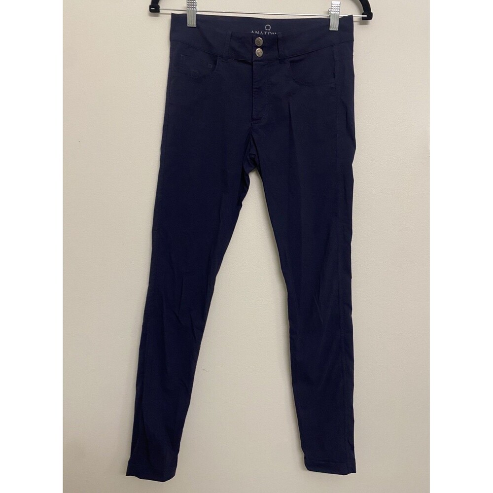 Anatomie Luisa Travel Pants Navy Women's XS Lightweight Quiet Luxury Golf Office